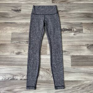 Lululemon Women's Wunder Under High-Rise Tight 28" in Heather Black Size 4